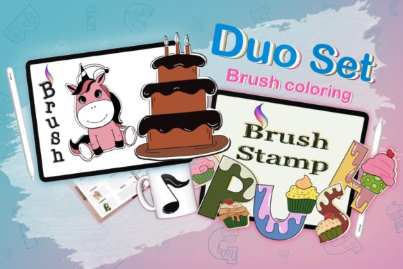 Bringing Whimsy to Life with the Procreate a-Z Cupcake Unicorn Party Brush
