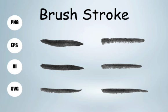 Brush Stroke Graphic Collection: 6 Unique Brushes