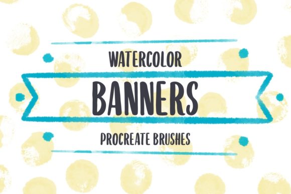 Elevate Designs with Watercolor Banners