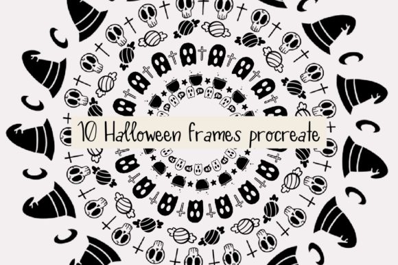 Elevate Your Art with a Halloween Doodle Frame