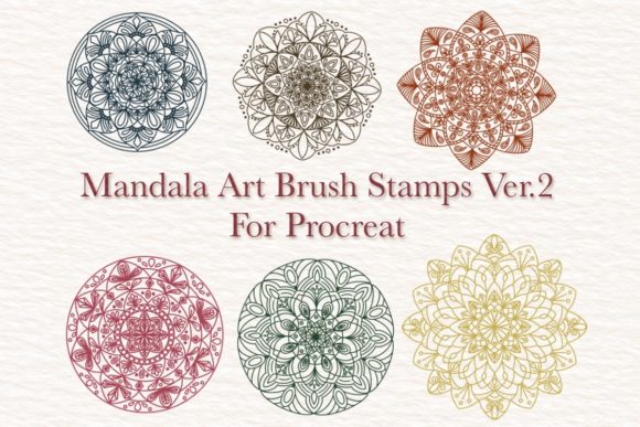 Elevating Digital Design Workflows with Mandala Art Brush Stamps Ver.2 Procreate