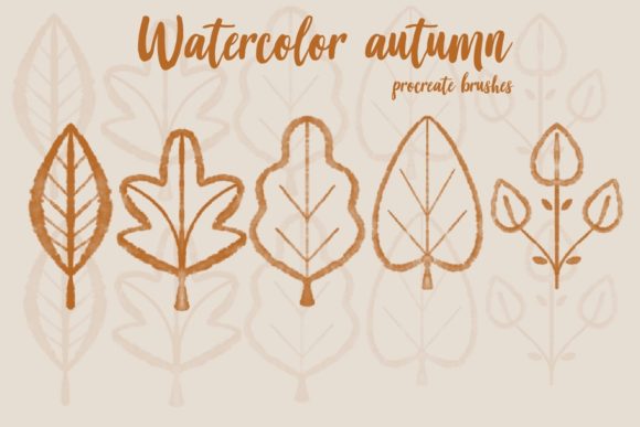 Embrace the Season with Watercolor Autumn Leafs Procreate