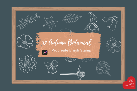 Evaluating the Procreate Brush Stamp Autumn Botanical Set for Digital Illustration