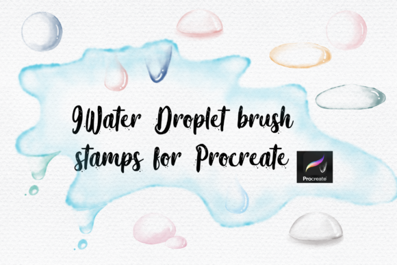 Evaluating Water Droplet Brush Stamps for Procreate