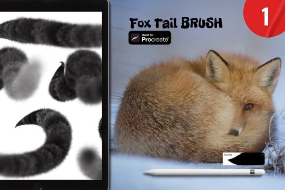 Master Realistic Fur with the Fox Tail Procreate Brush