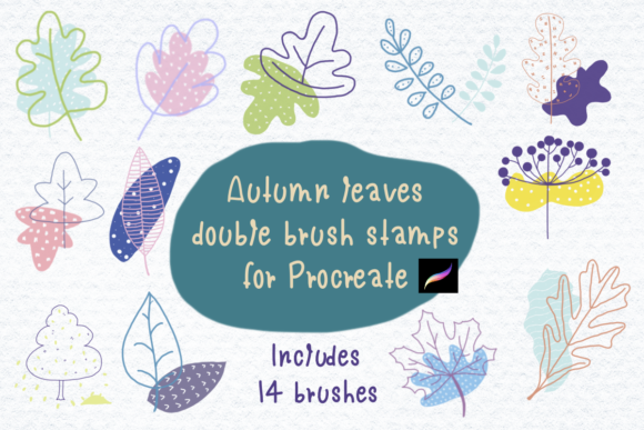 Mastering Digital Fall Art with Autumn Leaves Double Brush Stamps