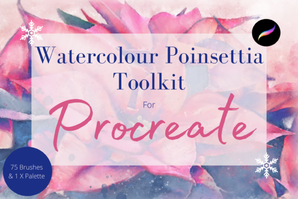 Mastering Festive Digital Design with the Poinsettia Watercolour Toolkit for Procreate