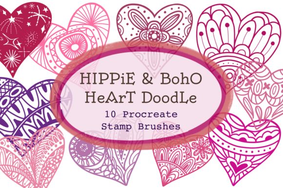 Strategic Integration of Hippie Boho Heart Doodle Assets for Brand Differentiation