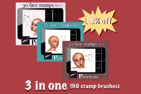 Strategic Visual Communication with the 90 Female Face Stamp Bundle