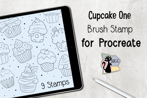 Unlock Creative Efficiency with the Cupcake One Procreate Brush Stamp