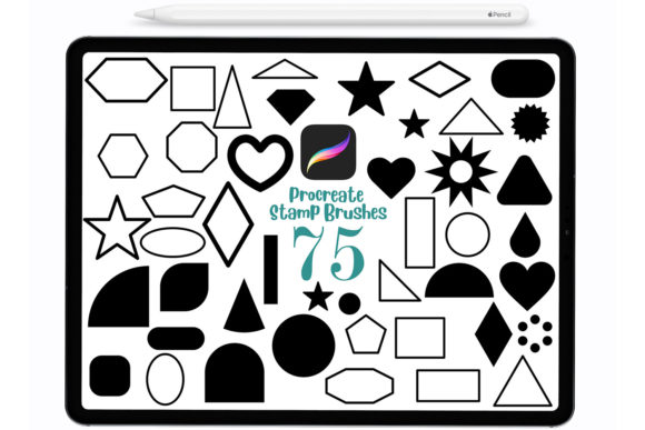 Unlock Creativity with 75 Procreate Shape Brushes