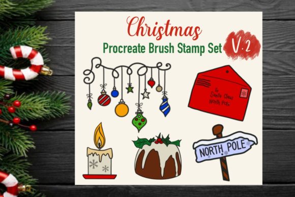 Unlocking Holiday Creativity with Christmas Procreate Brush Stamp Set No.2
